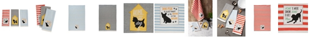 Design Imports Asst Dog House Embellished Dishtowel Set of 3